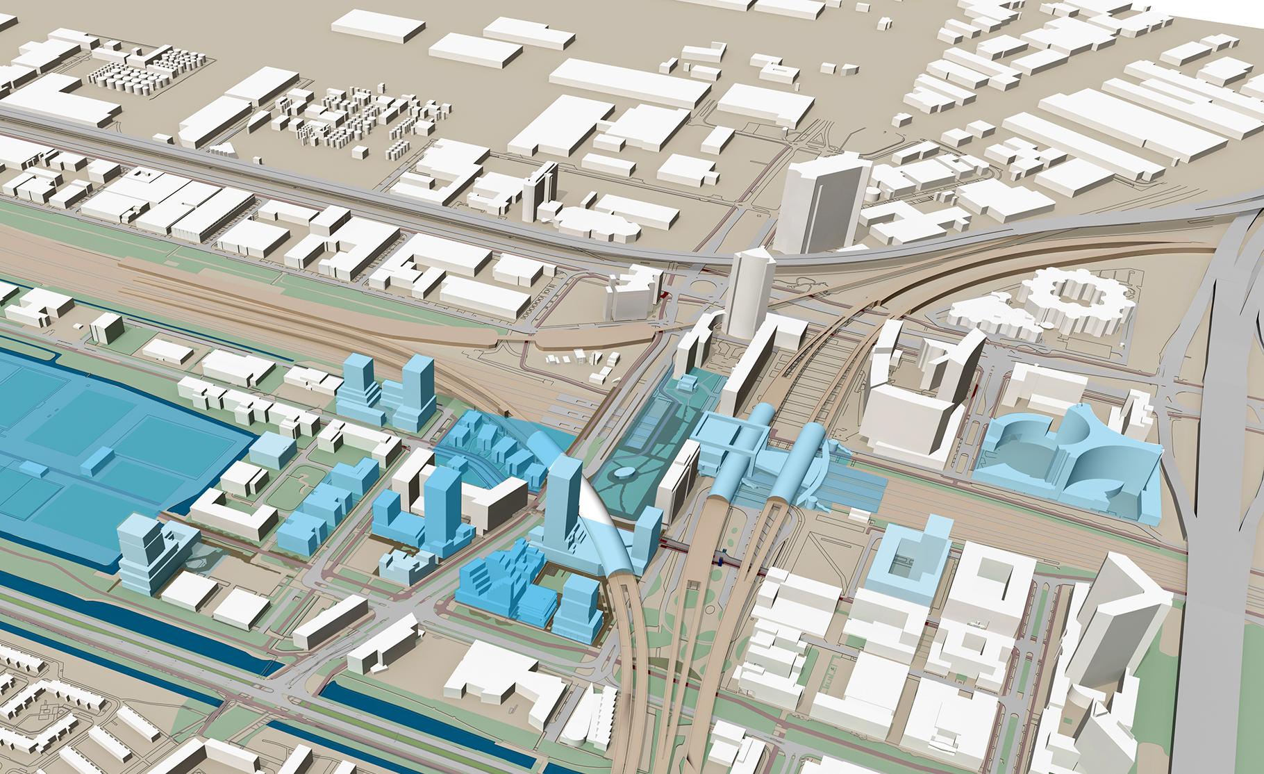 3D-visualisatie van Sloterdijk